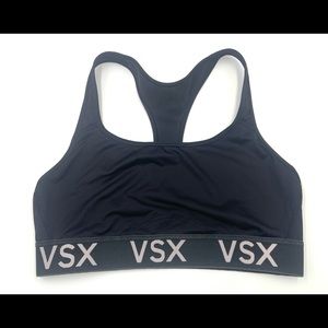 Victoria's Secret THE PLAYER Racerback VSX SPORT Bra BLACK Medium Support size L